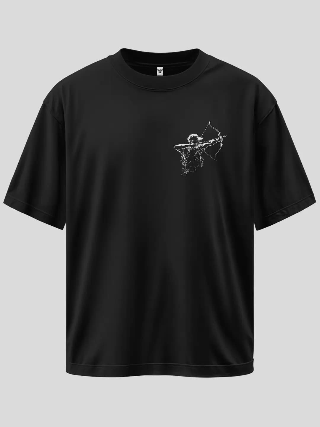Oversize Arrow Arma Baskılı Tasarım Tişört 1