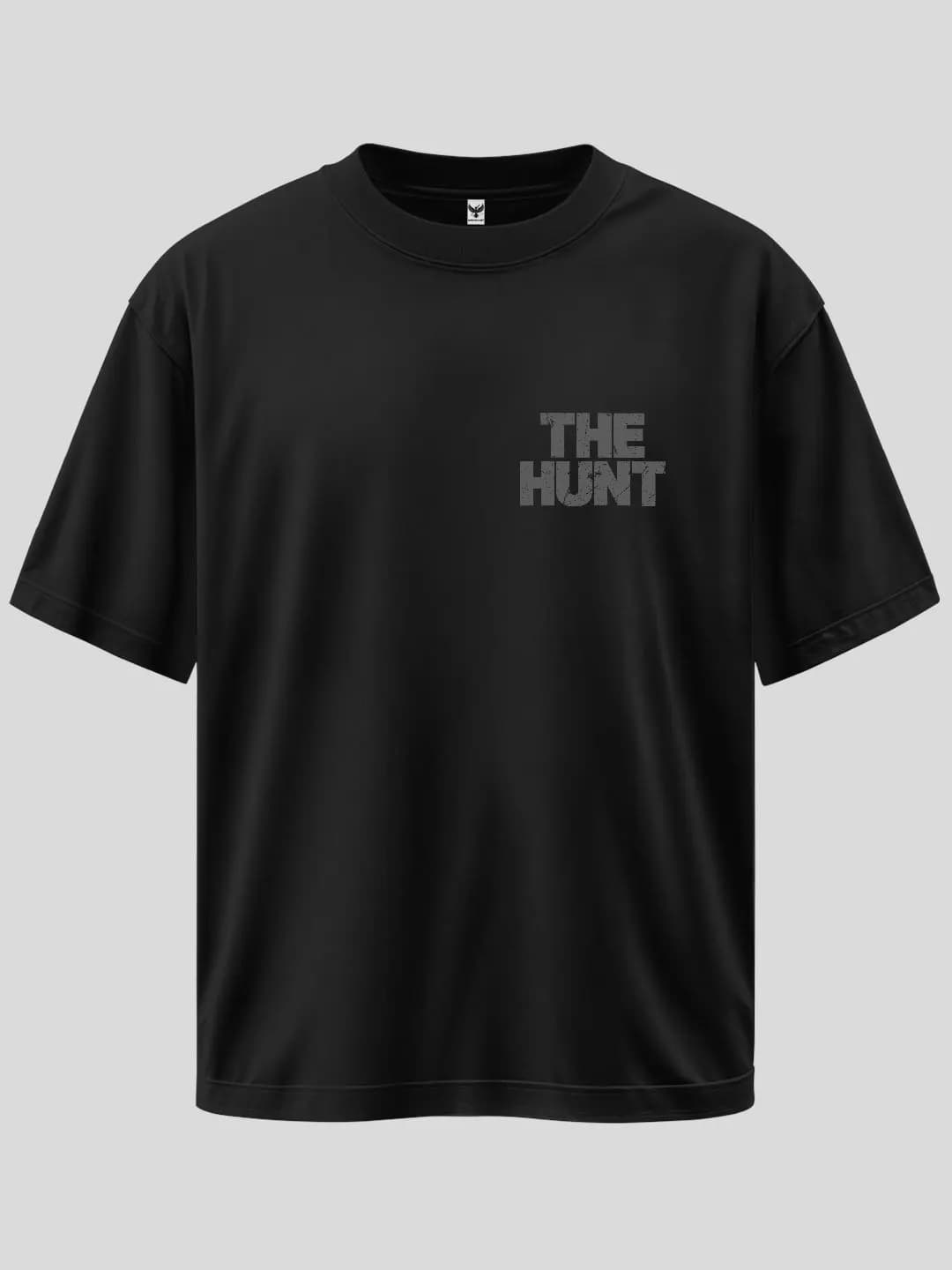 Oversize The Hunt Arma Baskılı Tasarım Tişört 1
