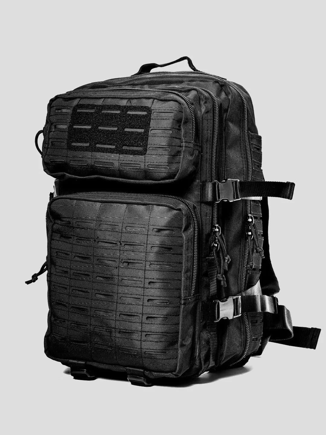 45L Tactical Outdoor Sırt Çantası Siyah Kamp Seyahat Dağcılık Günlük Kullanım 4