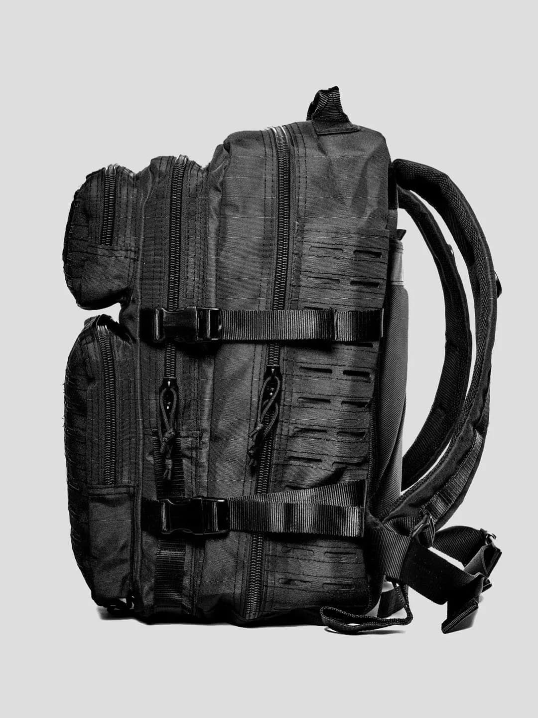 45L Tactical Outdoor Sırt Çantası Siyah Kamp Seyahat Dağcılık Günlük Kullanım 5
