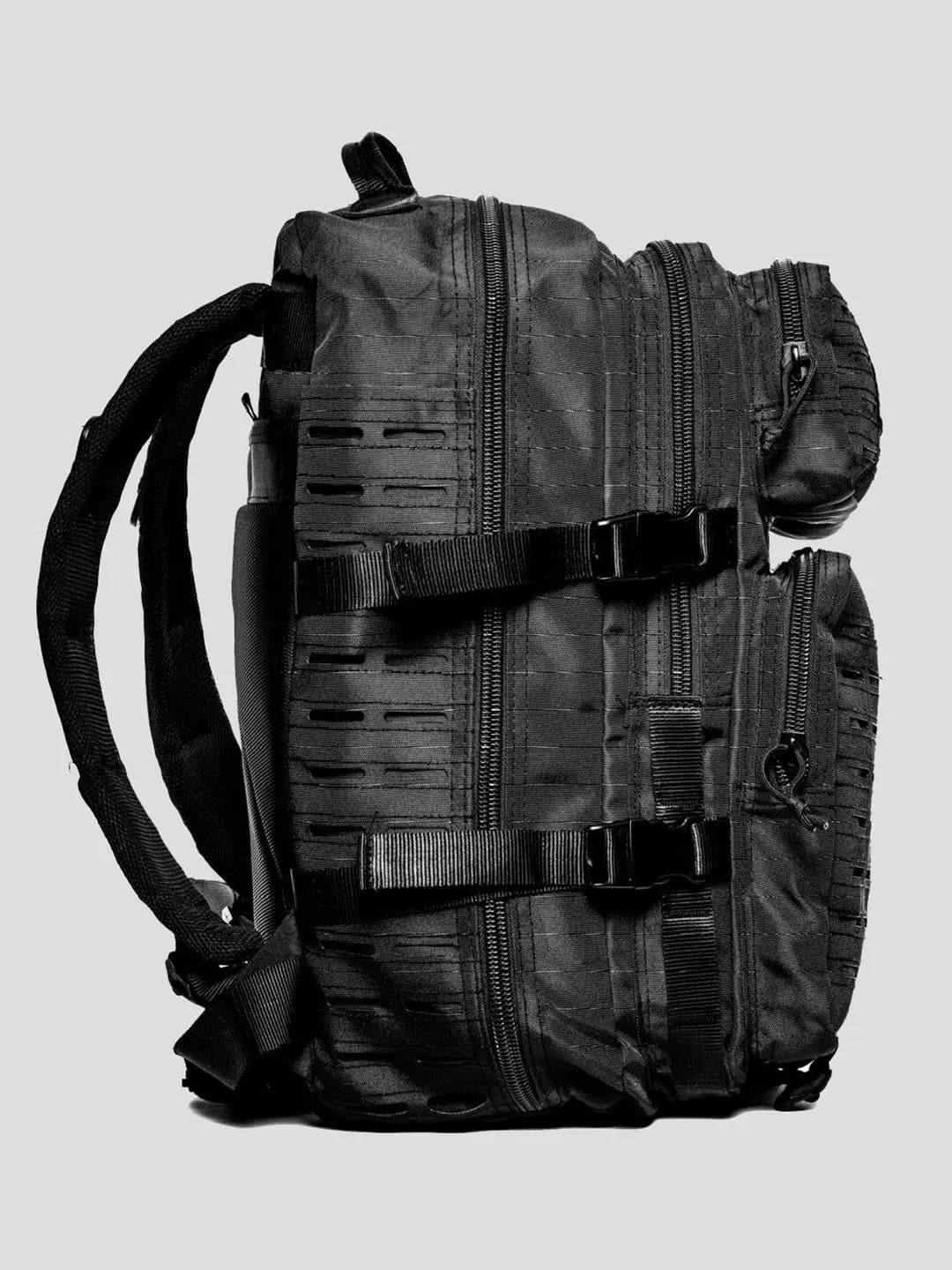 45L Tactical Outdoor Sırt Çantası Siyah Kamp Seyahat Dağcılık Günlük Kullanım 6