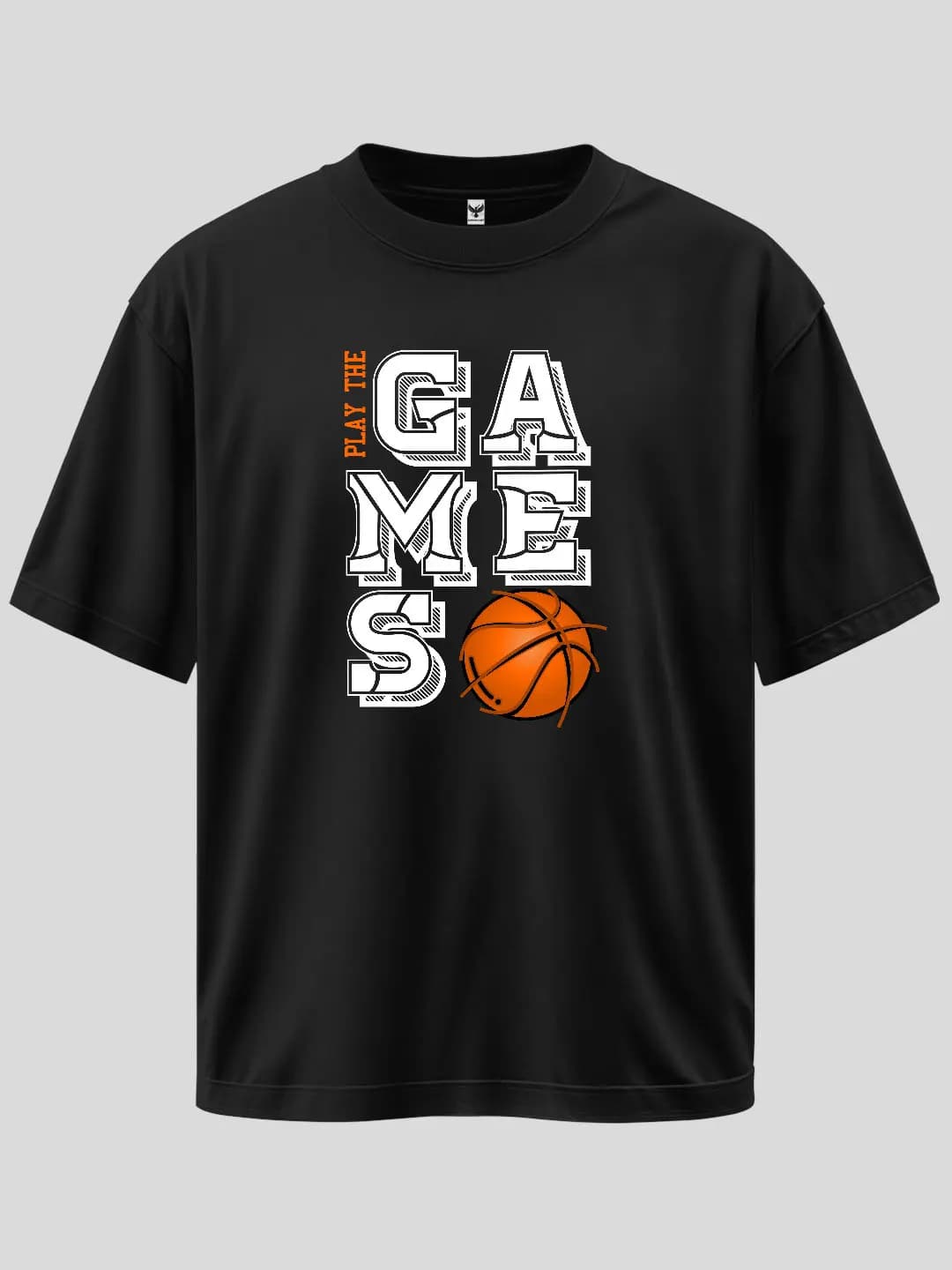 Play The Game Baskılı Oversize Tişört 1