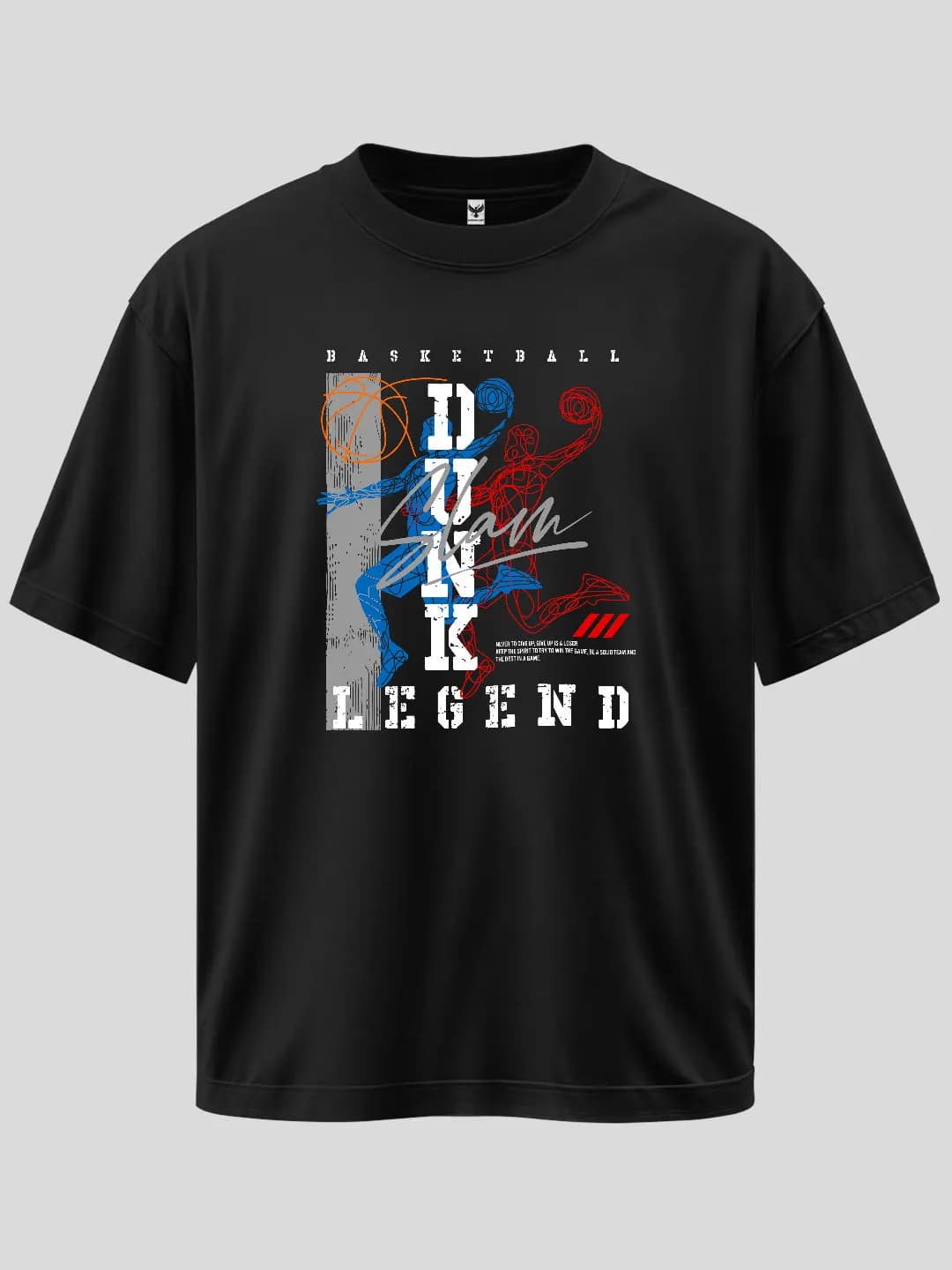 Dunk Legend Baskılı Oversize Tişört 1