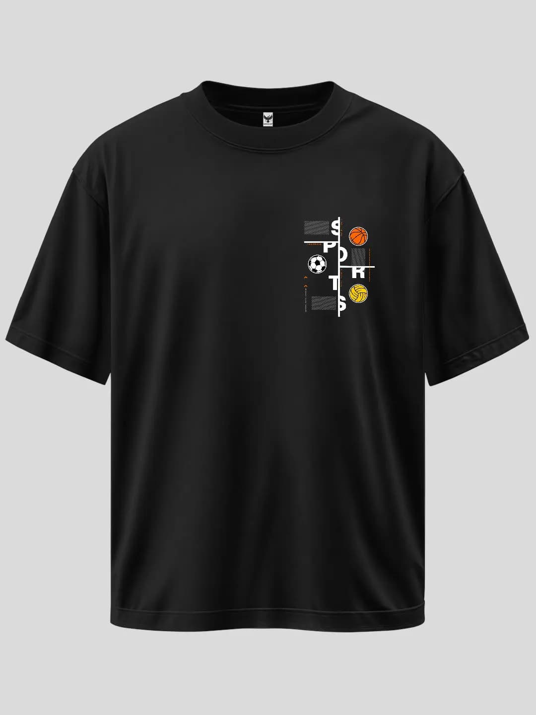 Sports Oversize Arma Baskılı Tişört 1