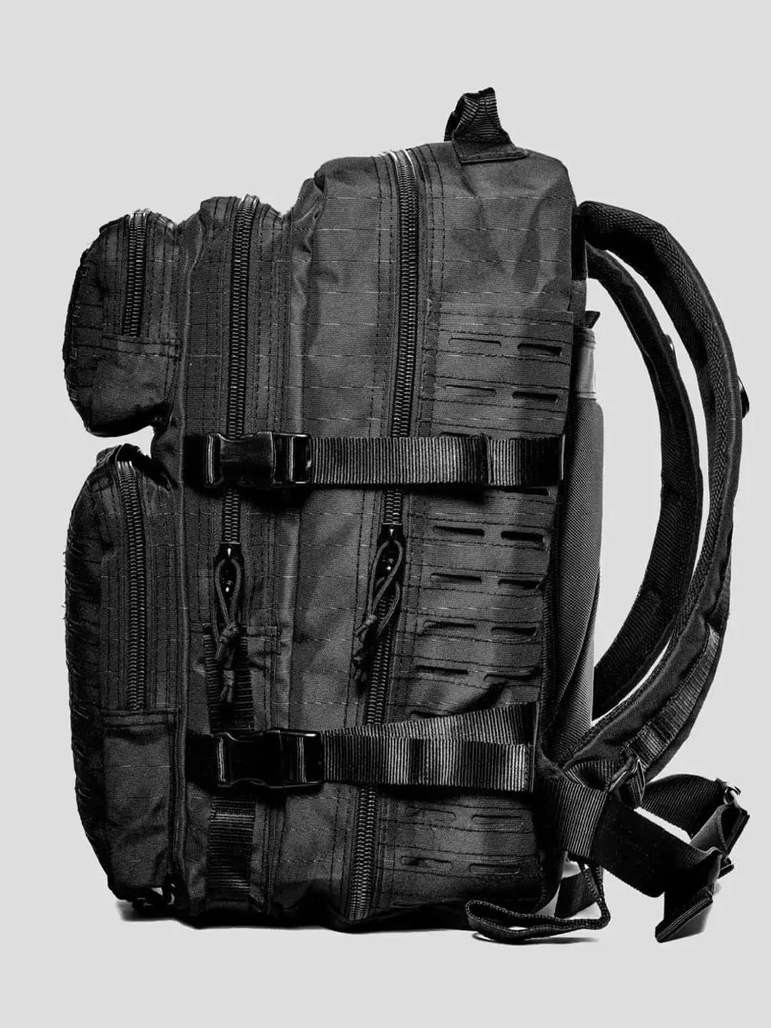 45L Tactical Outdoor Sırt Çantası Siyah Kamp Seyahat Dağcılık Günlük Kullanım 4