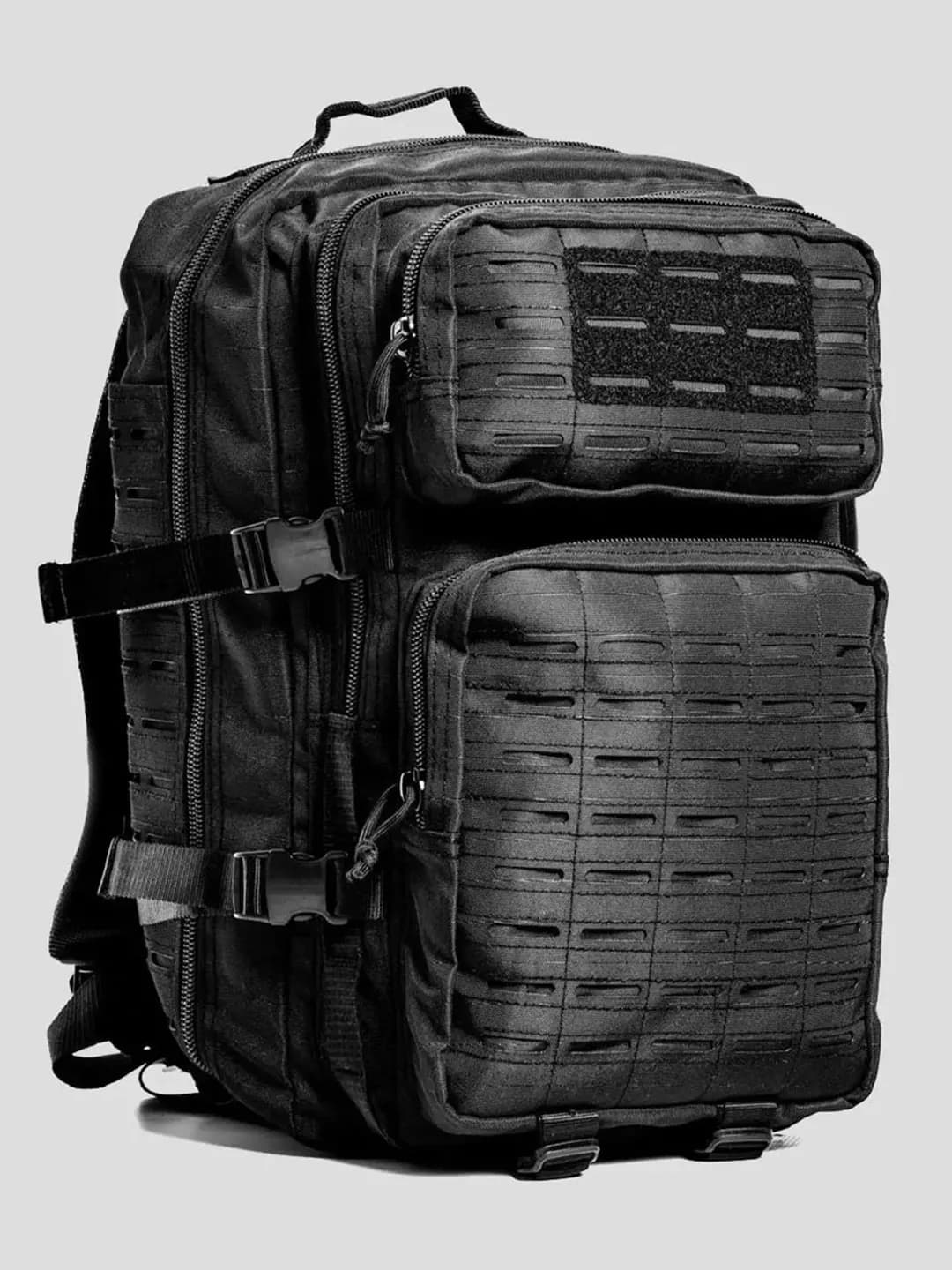 45L Tactical Outdoor Sırt Çantası Siyah Kamp Seyahat Dağcılık Günlük Kullanım 5