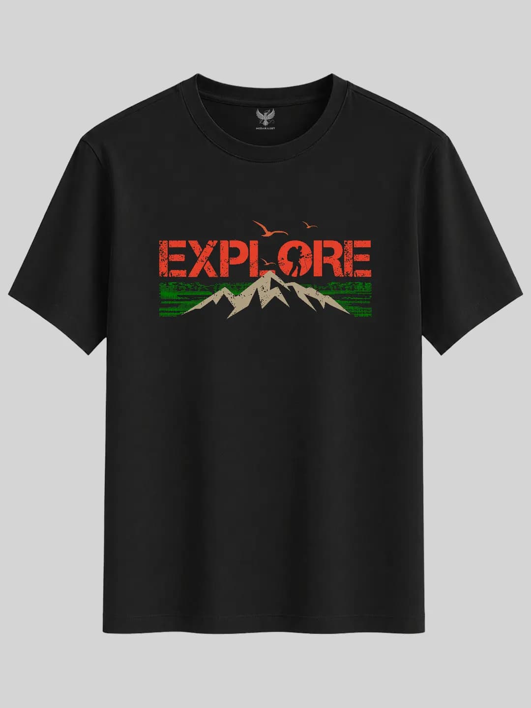 Explore Mountain Birds Doğa Baskılı Regular Tişört 1