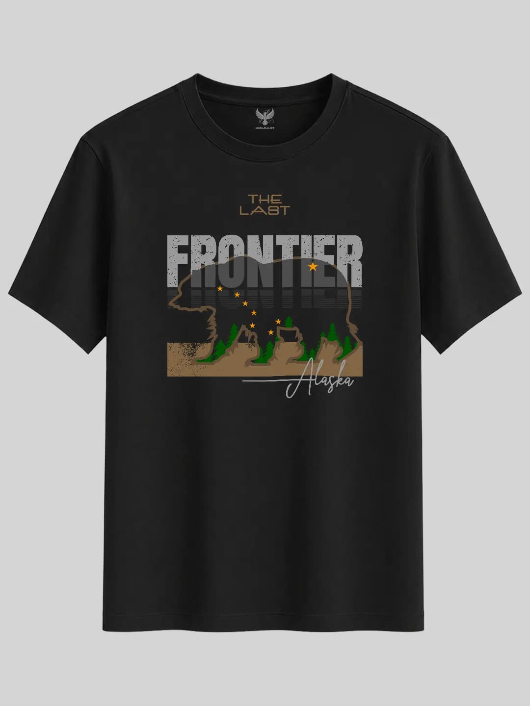 The Last Frontier Alaska Ayı Baskılı Regular Tişört 1
