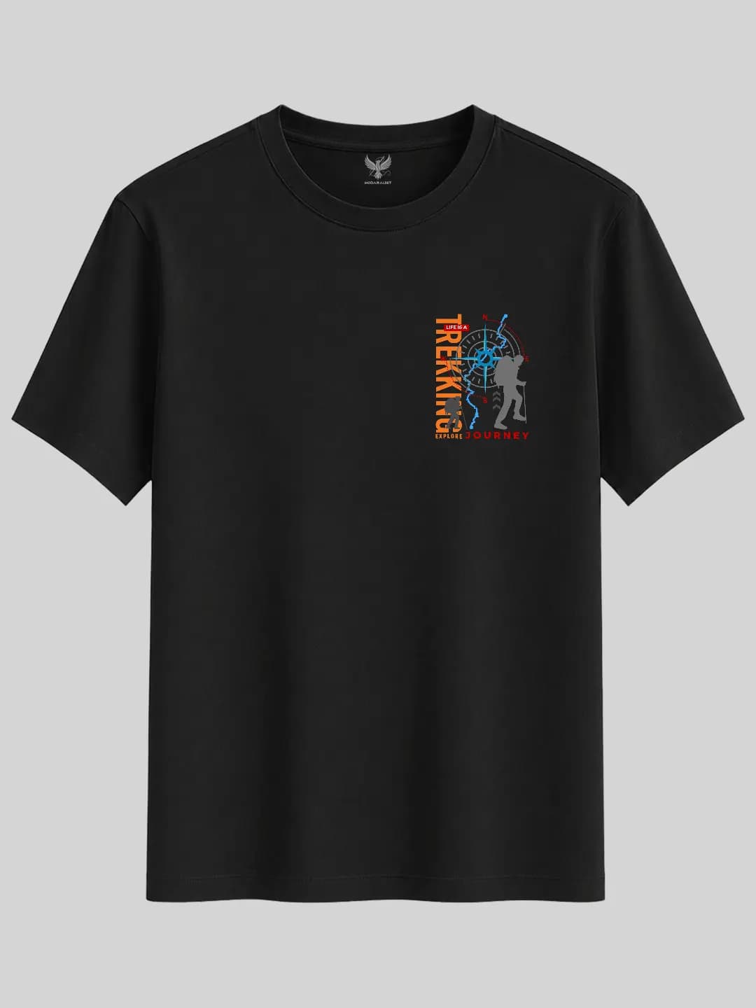 Life Is a Trekking Journey Arma Baskılı Regular Fit Tişört 1