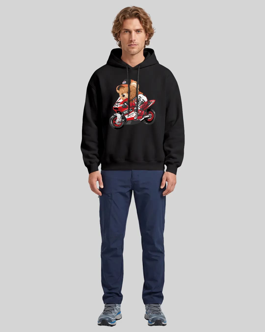 Motorcycle Engine Monster Oversize Boxy Fit Hoodie 1