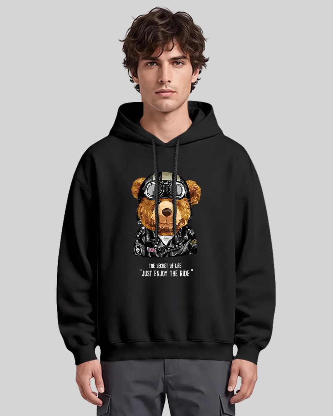 Just Enjoy The Ride Oversize Boxy Fit Hoodie 1